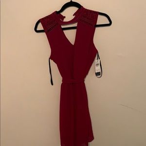Red dress, still has tags